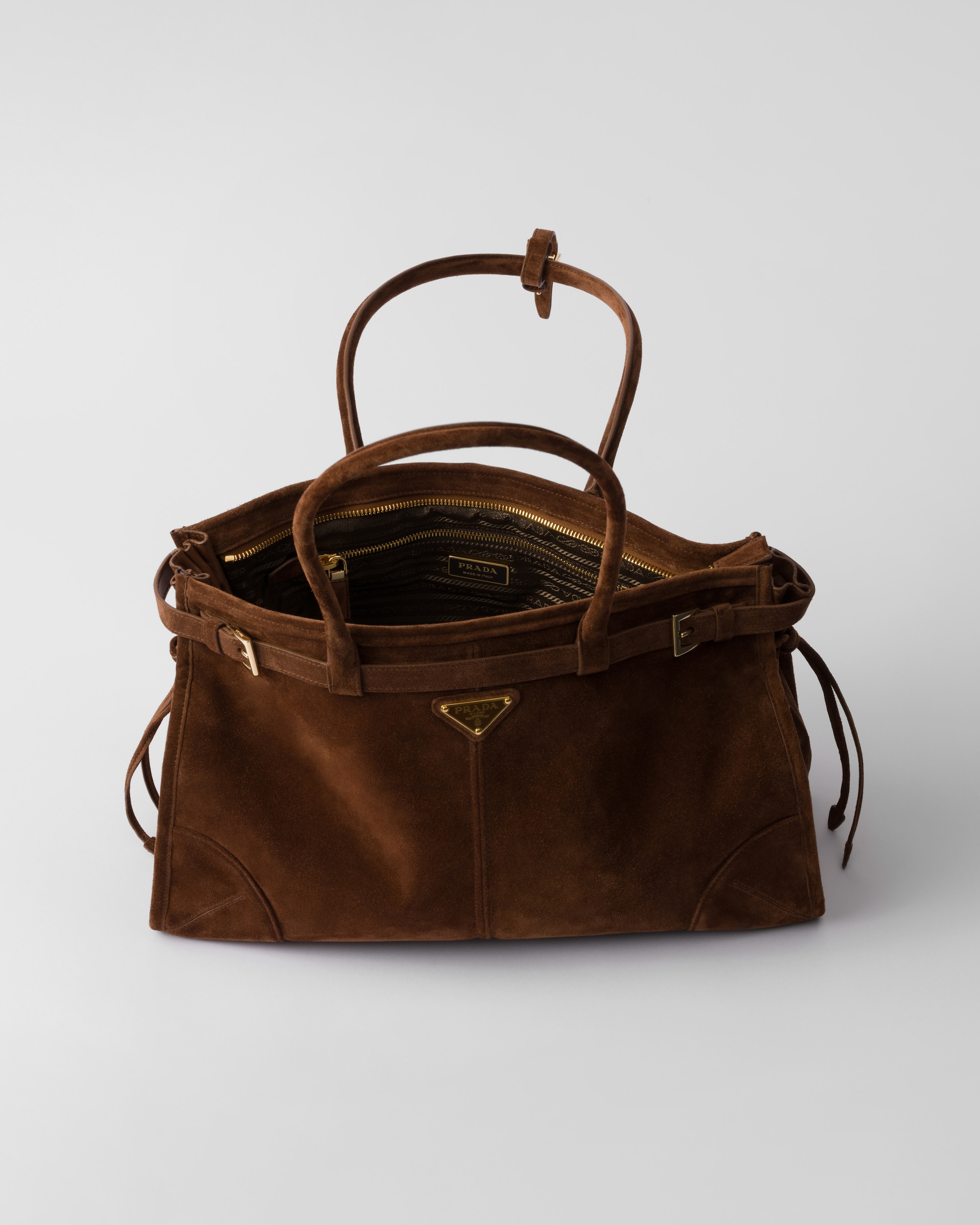 Prada Bonnie large suede handbag - Image 2